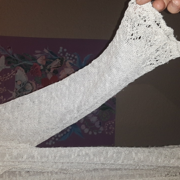 Roz&Ali m womens lightweight knit lace open cardigan, flowy 😊🌼 - Picture 6 of 9